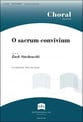 O sacrum convivium SAB choral sheet music cover